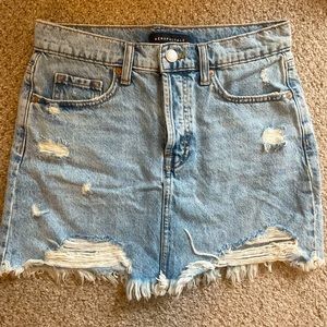 AEROPOSTALE high rise jean skirt size 4